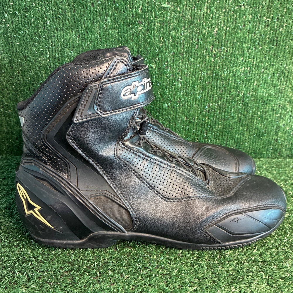 Alpinestars SP-1 v2 Vented Leather Racing Motorcycle Riding Boots Black Mens 9.5